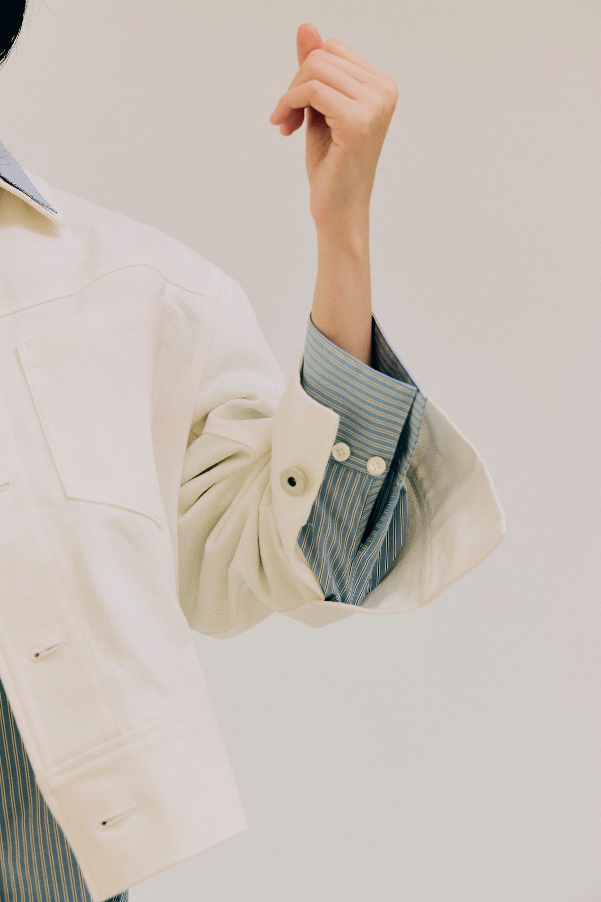 AW26 - Cord Embroidery Denim Jacket
