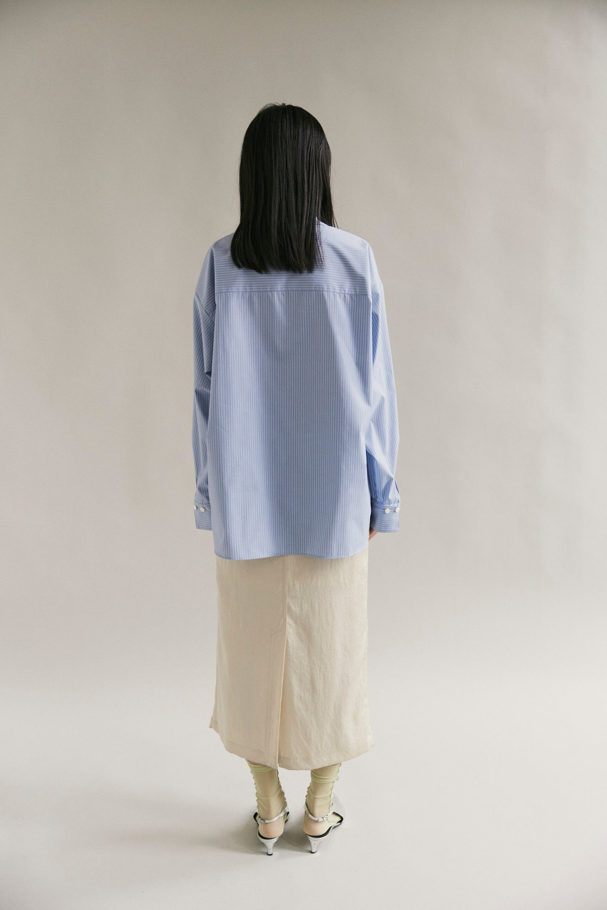 【予約商品】 SS27 - Ribbon panel shirt