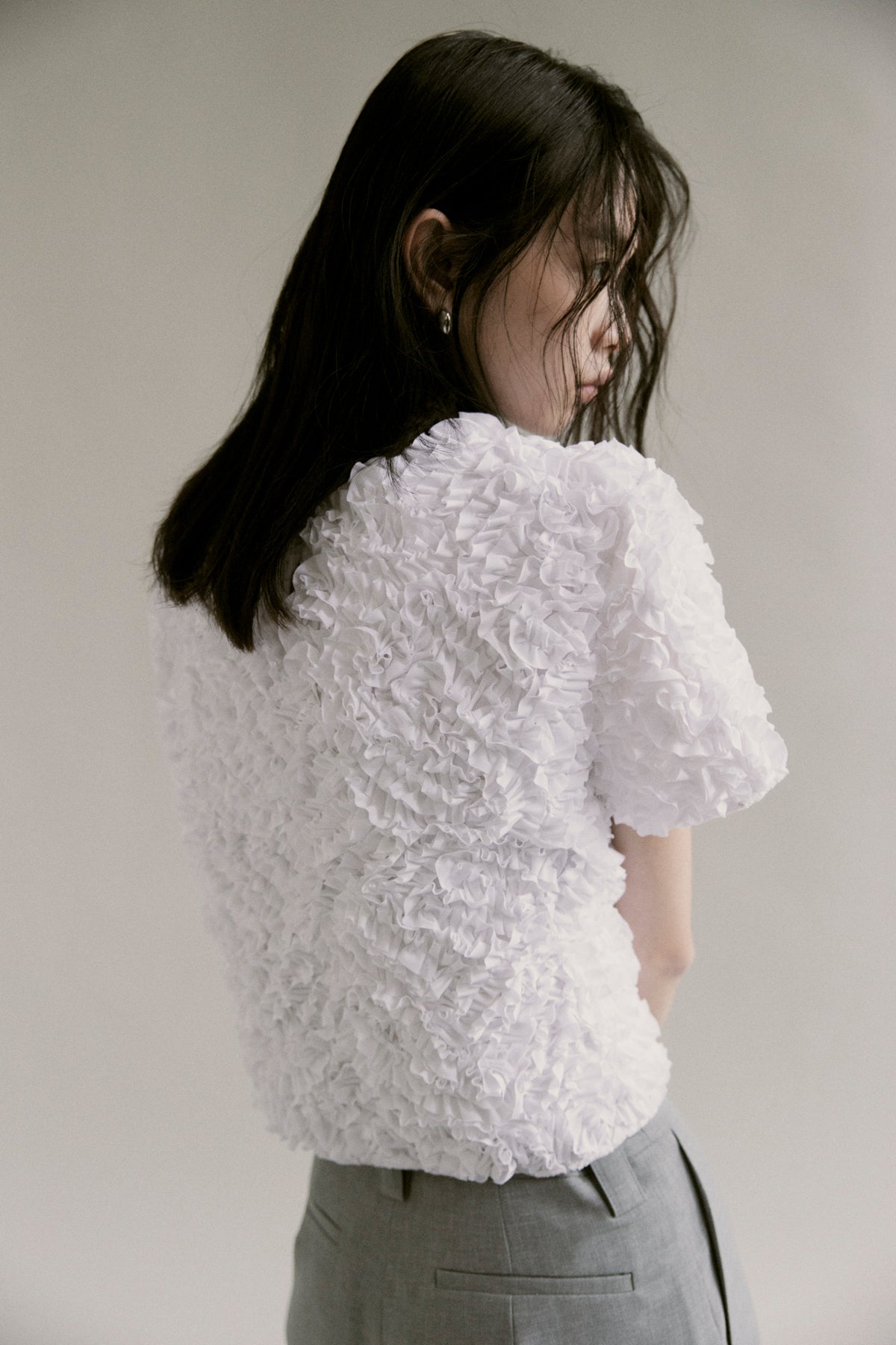 【予約商品】 SS27 -  Ribbon Texture Top
