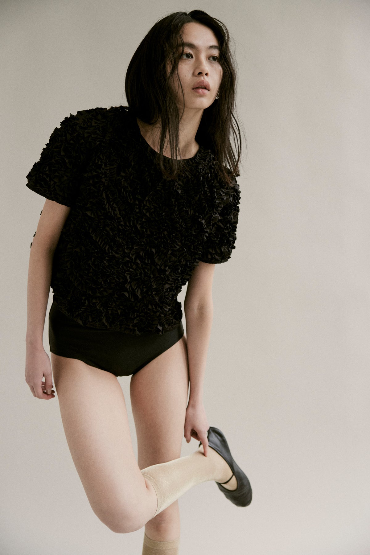 【予約商品】 SS27 -  Ribbon Texture Top