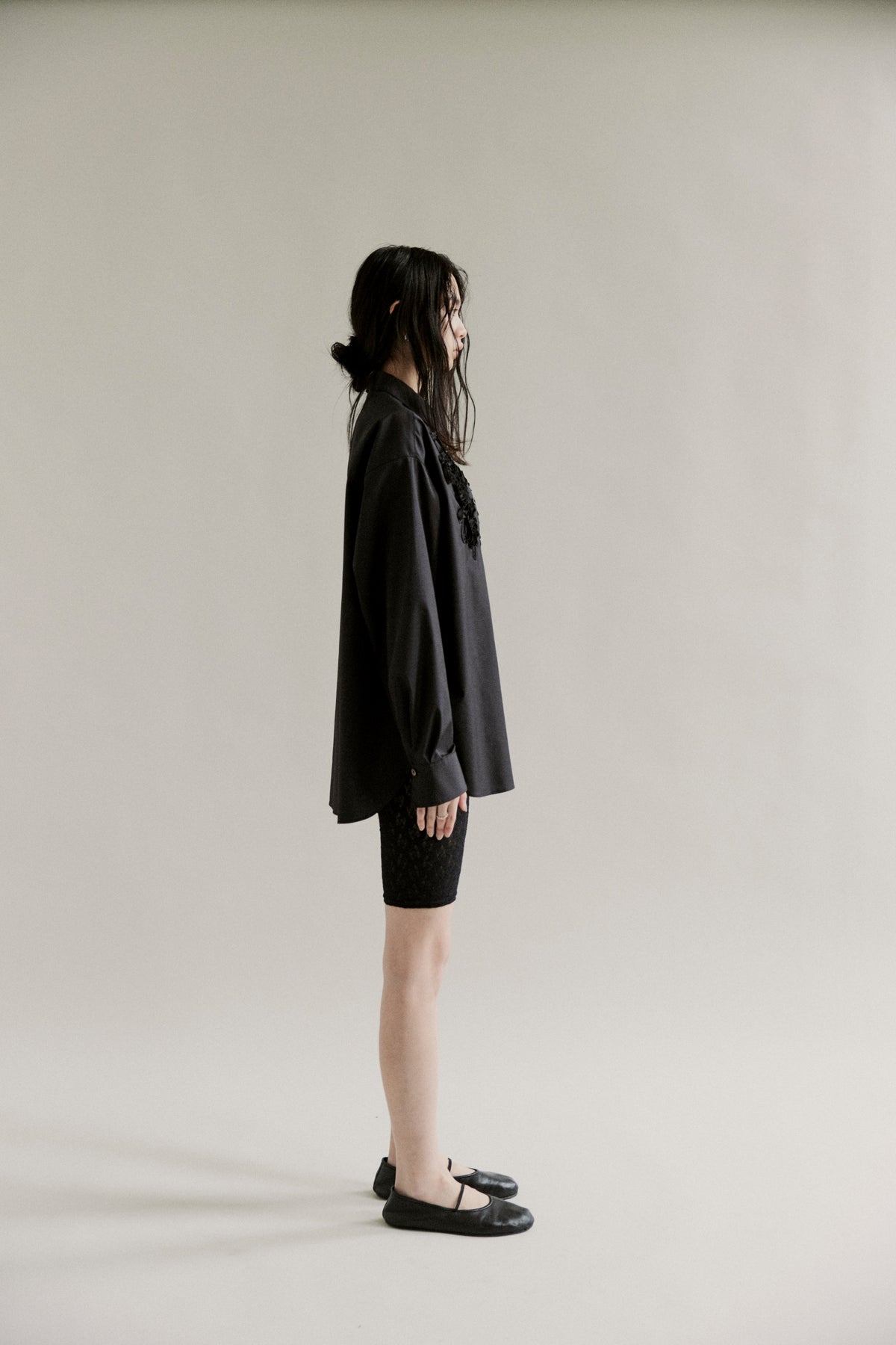 【予約商品】 SS27 - Ribbon panel shirt