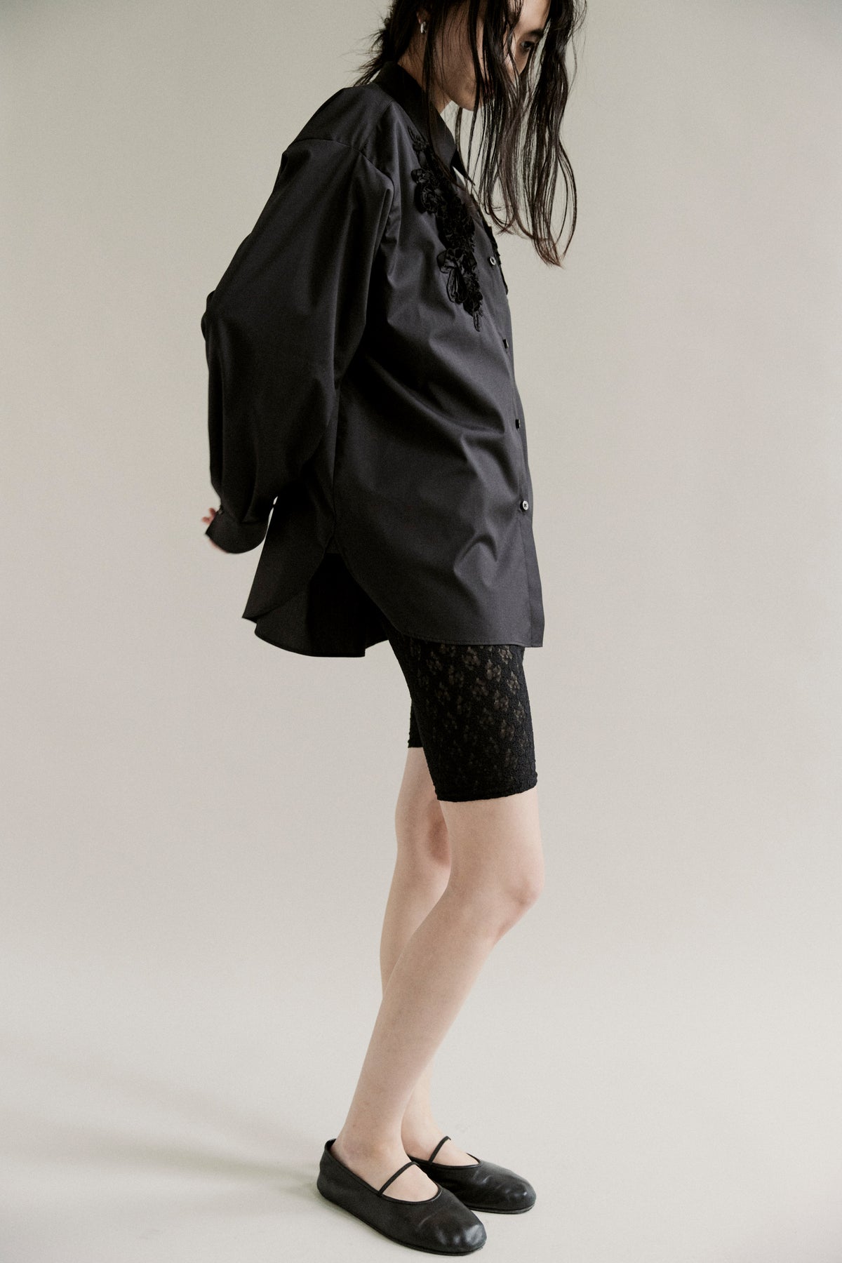 【予約商品】 SS27 - Ribbon panel shirt