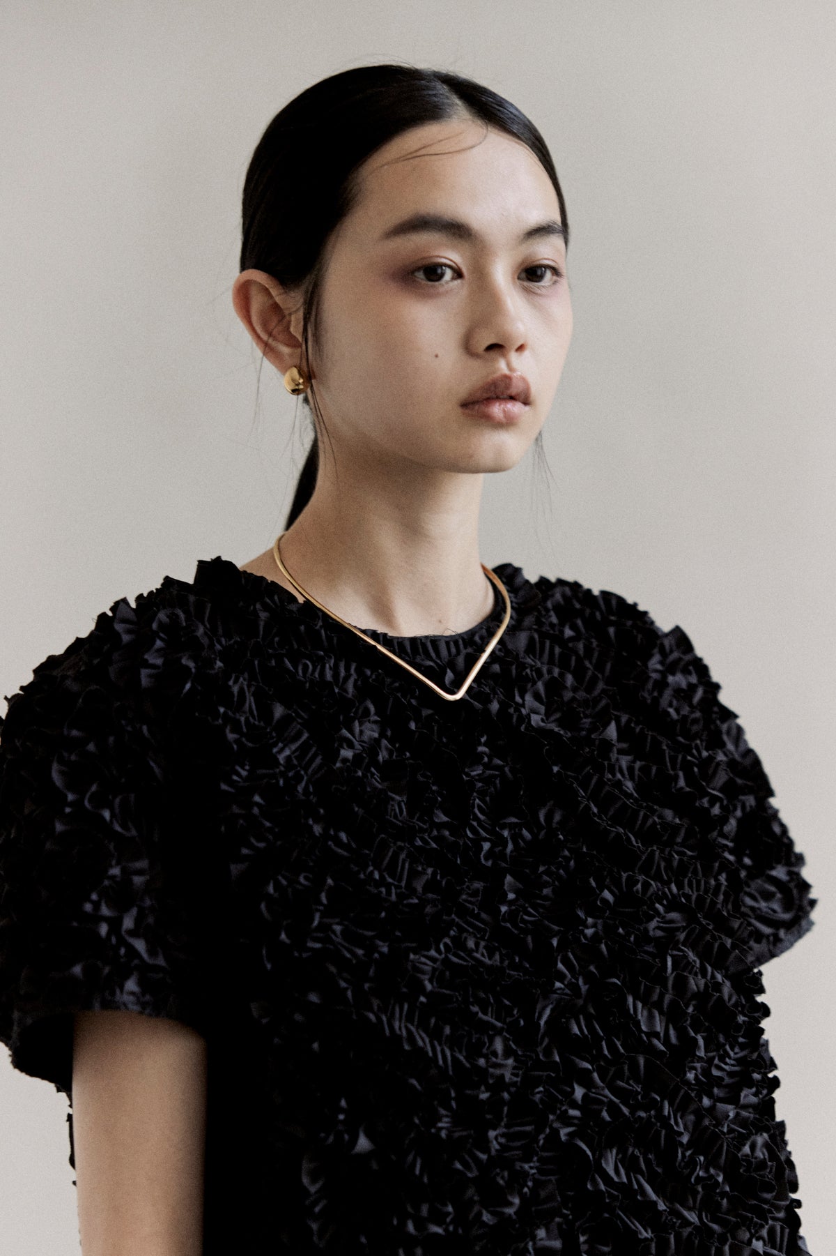 【予約商品】 SS27 -  Ribbon Texture Top