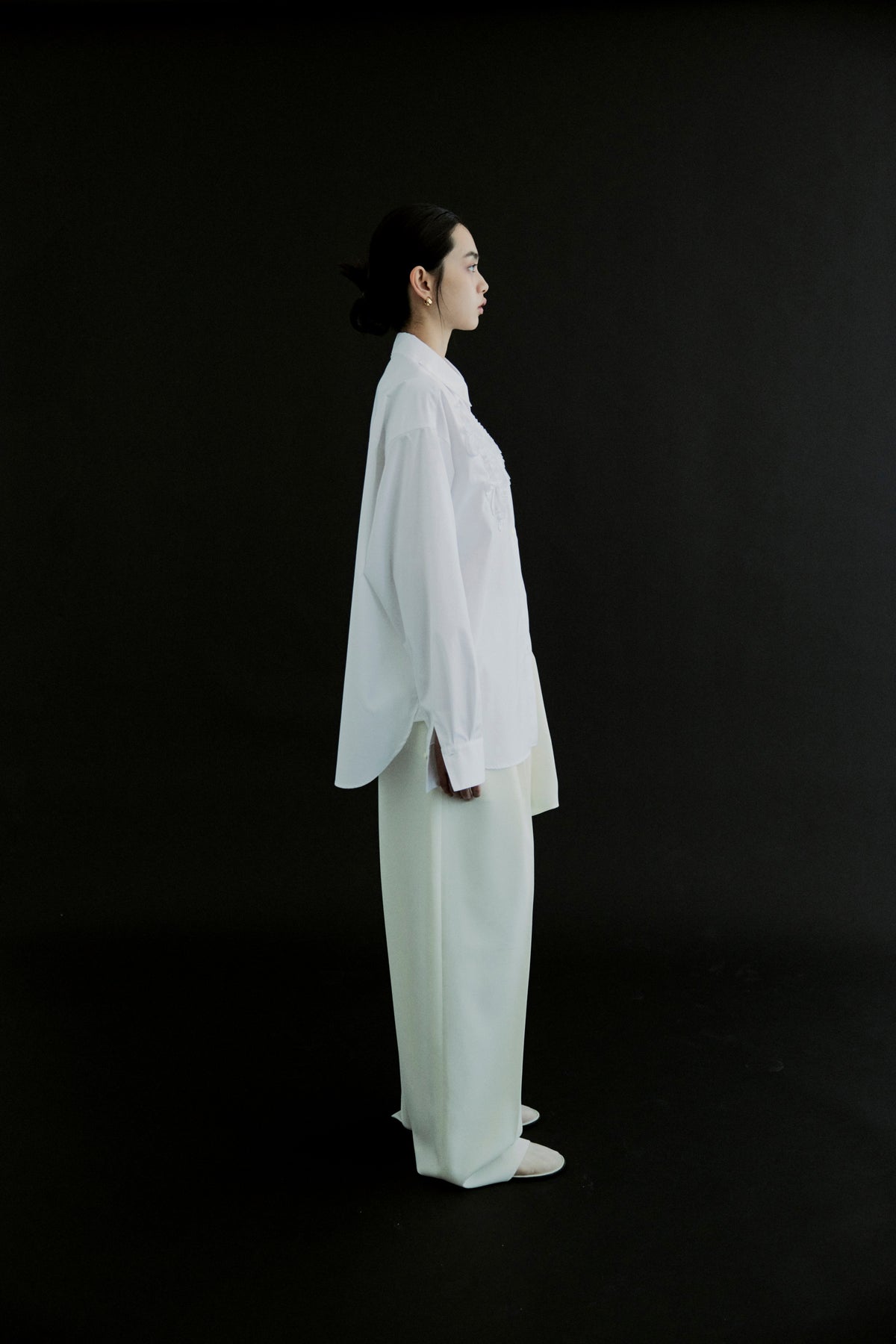 【予約商品】 SS27 - Ribbon panel shirt
