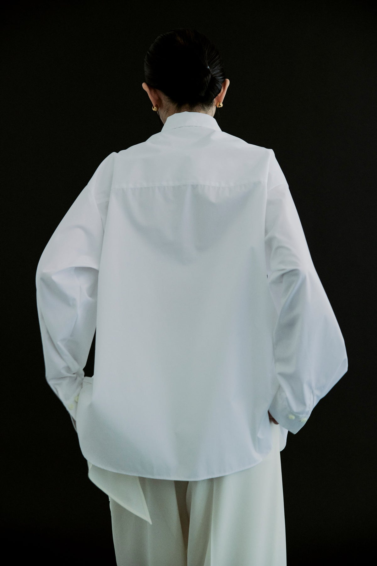 【予約商品】 SS27 - Ribbon panel shirt